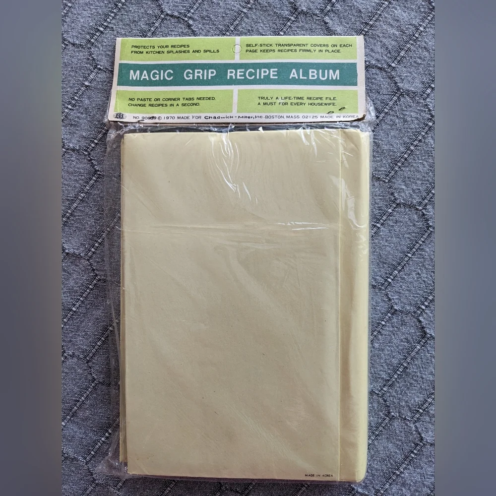 Vintage Magic Grip Recipe Album sealed original package 1970 My Favorite…